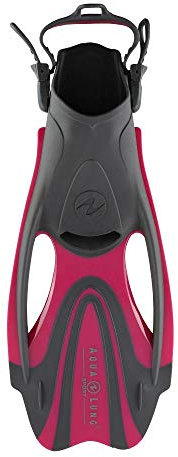Aqua Lung verstellbare Schwimmflossen Zinger | grau-pink | 44-48 | einfache Verstellung