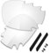 Saucer Premium Ersatzgläser für Oakley Jawbone Vented Racing Jacket Sonnenbrillen High Defense - HD Clear Non Polarisiert