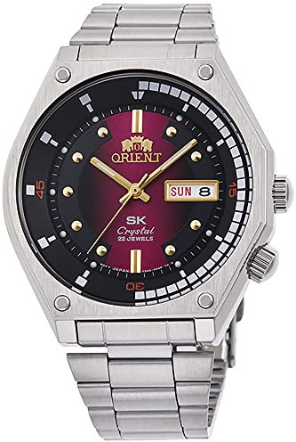 Orient Herren Analog Automatik Uhr mit Edelstahl Armband RA-AA0B02R19B