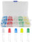 YIXISI 600PCS 3MM LED Leuchtdiode, LED Dioden Set, Rundkopf LED, 5 Farben (120PCS Jede Farbe), Weiß Rot Gelb Grün Blau