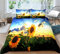Timiany Bettwäsche Set Helles Sonnenblumen Muster Bettbezüge 135x200cm Für Frauen Gelb Tropische Blumen Mikrofaser Bettbezug+2 Kissenbezug 50x75cm (Blumen-F,200x200+50x75)