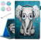 Fancity für Fire HD 10 Tablet (2021, 11. Generation) & Fire HD 10 Plus, Smart Schlaf/Wach Cover mit Stifthalter Kartensteckplatz Stoßfeste Hülle für Amazon Fire HD 10/10 Plus 2021, Musik Elefant