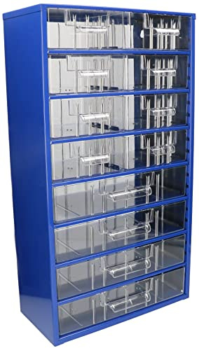 KOTARBAU® Werkstatt-Aufbewahrungsbox mit Schubfächern 306x551x155 Sortierkasten 8M4G Kleinteilemagazin Metall