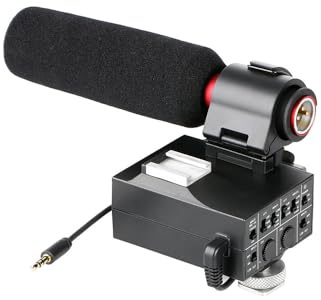 Saramonic Mixer audio 2-CH e kit microfono XLR fucile da caccia