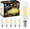 Aigostar Edison Vintage Lampe E14 Filament 4W (Ersetzt 40W), 2700K Warmweiß, 470 Lumen, Vintage LED Glühbirne C35, Abstrahlwinkel 330°, Nicht Dimmbar, 6 Stück