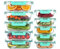 HAKEEMI 10 Pack Glas Lebensmittel Lagerung Container, luftdicht Mahlzeit Prep Container mit Deckel, Glas Mittagessen Container, Mikrowelle/Geschirrspüler sicher, Hellgrün