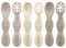 PandaEar Lot de 6 Cuillères en Silicone pour Bébé - Ustensiles d'Alimentation Autonomes 6+ Mois, Sans BPA - Idéales pour le Sevrage et le Baby-Led Weaning