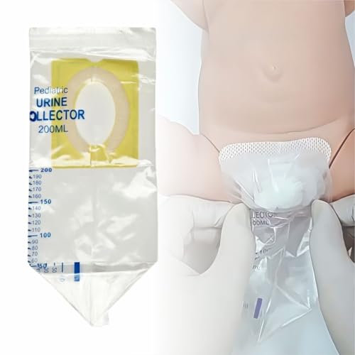 Kinderurinbeutel-Sammler 200 ml Einweg-klarer Pee-Halter, Spill Proof Urin Bag Drainage Bag für Urininkontinenz, 100 PCS