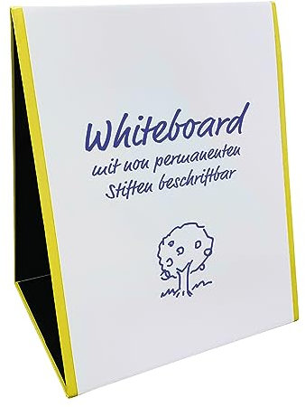 TimeTEX - Whiteboard-Tafel 2in1 zum Aufstellen | Zweiseitige, magnethaftende Tafel mit Whiteboard- und Tafeloberfläche. Handlich und schnell aufgebaut | Inhalt: Whiteboard ca. 32 x 40 cm
