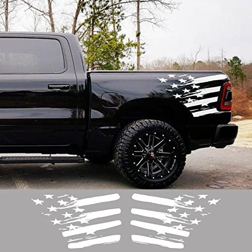 Autoaufkleber, für Dodge RAM Pickup, hinterer Kofferraum, Nachttischaufkleber, LKW-Grafik, amerikanische Flagge, Dekor, Abdeckung, Vinyl-Aufkleber