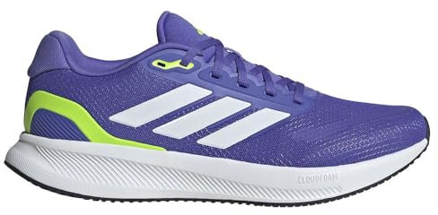 adidas Herren Runfalcon 5 Running Shoes Laufschuhe, Cobalt Blue/Cloud White/Core Black, 44 2/3 EU