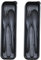 Lot de 2 couverts portables avec étui, en plastique réutilisables, couteaux, fourchettes, cuillères, couverts de voyage pour camping, pique-nique, bureau, école ou utilisation quotidienne (noir)