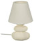 Atmosphera Créateur d'intérieur Lampe 3 Galets en Céramique à Poser strie - Blanc - H 30 X D 16,5 Cm