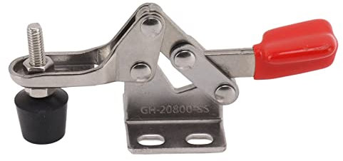 Horizontale Kniehebelklemme, Edelstahl, Haltekapazität 66 Lb, 80 Grad, öffnet Niederhalteklemmen für Industrie, Heim, Vertikales 304-Schnellspanner, 27 Kg Schweres