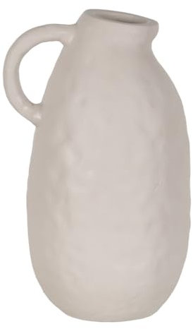 BigBuy Home Carafe blanche en céramique 20 x 17 x 30 cm