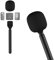 Stand Holder for DJI Mic 1/2 / Rode Wireless GO II Handle Rig Wireless Interview Lavalier Microphone Adapter Handheld Mount for Osmo Pocket 3 Mic2 Transmitter/Hollyland Lark M1 /C1 / 150 / Synco