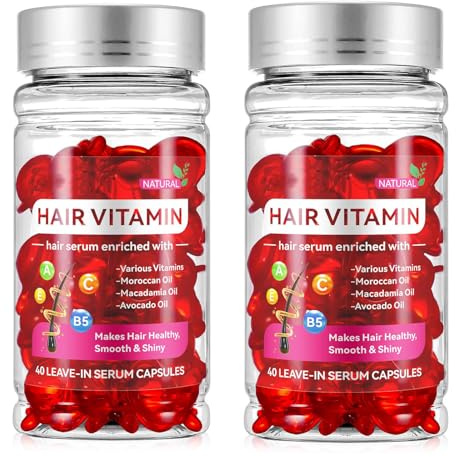 2 Boxs Hair Vitamin Serum, Hair Treatment Serum Oil Capsule for Repair Frizzy & Dry Hair.