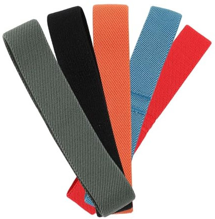 5 Pieces Colorful Bento Box Straps Bundling Belts Bento Box Elastic Band for
