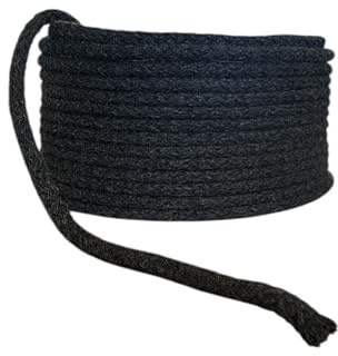 Baumwollkordel 5mm Kordel aus Baumwolle in 26 Farben (1610 - anthrazit, 5 Meter)