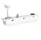 IDMarket - Etagère Murale Console d'entrée Lise 3 tiroirs Blanche
