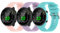 Garmcool 3 Pezzi 20mm Cinturino Compatibile con Garmin Forerunner 55 / Venu Sq/Venu Sq Music/Venu 2 Plus/Venu/Venu Sq 2 / Venu Sq 2 Music Cinturino Lilla Rosa Teal Sportivo