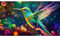 Yqwzhqmy 5D Diamond Painting birds，Diamond Painting Adult Set Groß XXL,DIY Cross Embroidery Painting Kits,Diamond Painting Pictures Hummingbird，for Wall Room Home Decoration 40X70cm