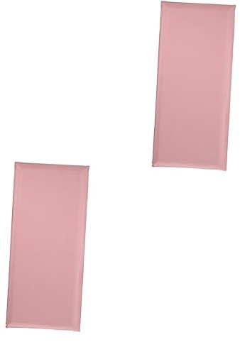 HAPINARY 2 Stk Anti-kollisions-wandaufkleber Weiche Antikollisionstasche Wandtattoo Aus Backstein Wandkissenpolsterung Für Kinderbett Weicher Tapetenaufkleber Kinderzimmer Wandpads Pvc Rosa