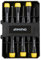 RHINO - Precision Screwdriver, Watch Precision Screwdriver - Precision Screwdriver Set - 6 Pieces - Made of Chrome Vanadium Steel - 4 Flat Screwdrivers (1.6, 2.0, 2.5, 3 mm) and 2 Phillips