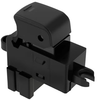 The Lord of the Tools 1x Botón de Interruptor de Control de Ventana de automóvil de 6 Pines Compatible con Qashqai J10 Compatible con Navara NP300 D40 OE 25411EA00A 25411EA03A 25411JD000 12V Negro