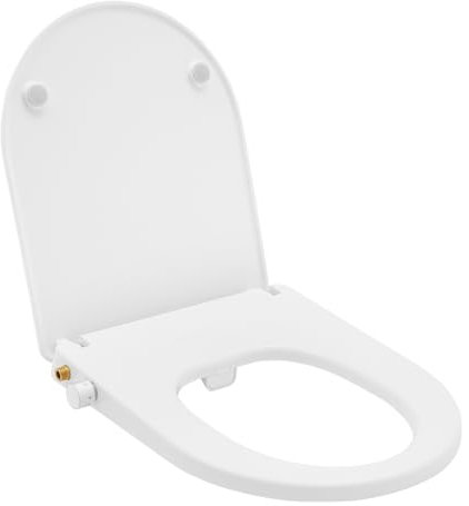 WC Sitz mit Bidet Funktion,Bidet Aufsatz Rückspülen und Vorspülen Modern Oval Toilette Bidet Toilet Seat