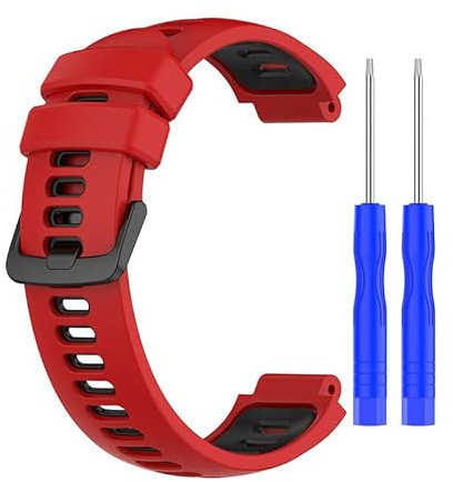 BNCXMO Silikon-Uhrenarmband für Forerunner 220 230 235 735XT 735 620 630 S20 S5 S6 Ersatzarmband
