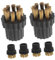 DOITOOL 6Pcs Steam Cleaner Brush Heads Replacement Kit for Efficient Home Cleaning, Industrial， Multi-Purpose Use with Durable Copper Bristles,3.6 * 2.8 * 2.8cm