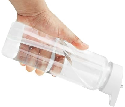 LN COZY CORNER 2PCS 750ml BPA-Free Sports Water Bottles - Leak-Proof Clear Plastic Gym Bottle with Filter & Flip Top for School, Cycling & Workouts