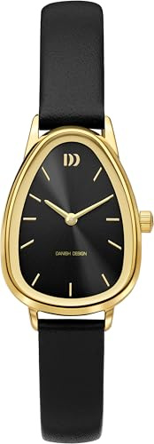 Danish Design Damenuhr IV15Q1306 Frihed poliert, Form: asymmetrisch, 35 mm x 26 mm IPG vergoldet