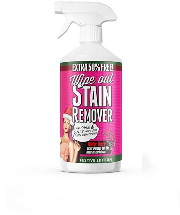 Wipe Out - Multi-Purpose Stain Remover 750ml, Winter Berry - Festive Multi Surface Cleaner -Removes Grease, Oil, Tea, Coffee, Grass, Mud & Everyday Household Stains