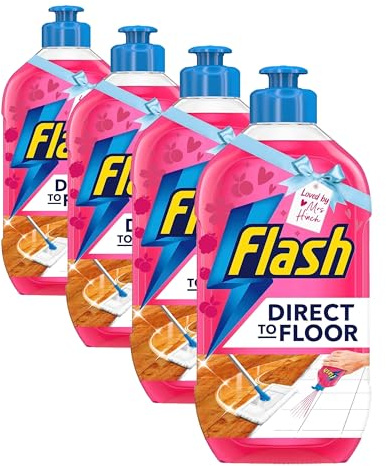Flash Direct To Floor Berry & Cherry Blossom All Purpose Floor Cleaner 800ML (Pack of 4)