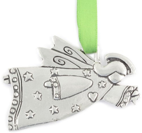 Basic Spirit Engel fliegender Zinn-Ornament, 6,4 cm