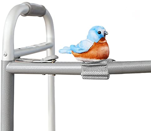Joy For All Walker Squawker - Bluebird | Cheery Animatronic Bird Walker Accessory For Companionship And To Help You Remember Your Walker, Sings Aloud, For Elderly