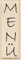 KnorrPrandell 211800540 211800540 Stempel aus Holz (Menü) Motivgröße 2 x 8 cm, Motiv: Menü