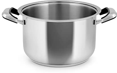 INOXPRAN, Pentola INOXCLASSIC in Acciaio Inossidabile con 2 Manici in Bachelite, Dimensioni 26x16,5 cm, Lavabile in Lavastoviglie, Utilizzabile su Tutti i Piani di Cottura compreso l'Induzione