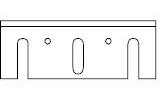 2 Stück Hobelmesser Skil 82x29x3 Typ: 96H