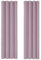 Deconovo Blickdichter Vorhang mit Kälteschutz Schlafzimmer Gardinen Blickdicht Vorhänge Wohnzimmer, 160x132cm(HöhexBreite), Hellpink, 2er Set