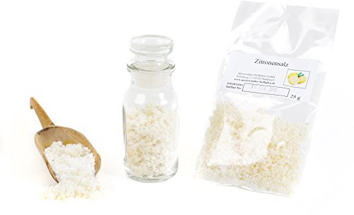Zitronensalz, Meersalz grob, Gewürzsalz, Fruchtsalz, Fingersalz, Gourmet Salz, Zitronennschalen, Zitronengranulat, Dekorsalz, 25g