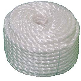 Polypropylene Rope 12MM x 30M White (Boat Anchor Line Coil Yacht Docking Camping Barrier Marine)