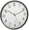 TFA Dostmann Analoge Funk-Wanduhr mit Metallrahmen, 305 x (H) 47 mm, Kunststoff, schwarz, 60.3537.01