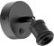 ledscom.de Wandleuchte RETRA, Schalter, schwarz matt, rund, 1x E27 max. 60W