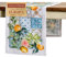 Maison d' Hermine Tischläufer 100% Baumwolle 50cm x 150cm Tischläufer, dekorativer waschbarer Oster-Tischläufer für Essen, Buffetpartys und Camping, Agrume – Frühling/Sommer