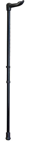 Gehstock mit ergonomischem Griff, für Linkshänder, 14 verstellbare Höheneinstellungen, rutschfeste Gummihülse, 19 mm, 120 kg (18 Steine) Gewichtsgrenze