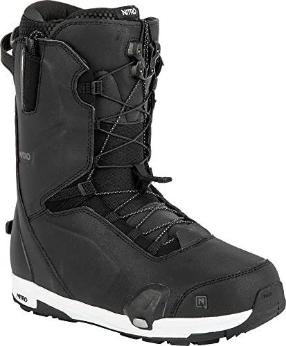 Nitro Herren Snowboards Profile TLS 23 All Mountain Freeride Freestyle Highend Premium Schnellschnürsystem Step On Boot Snowboardboot, Black, MP 28,5 // EU 43 1/3 // US 10,5