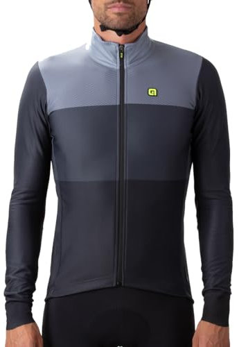 Alé Cycling Herren Pr.s Sfida Jacke, schwarz/grau, L